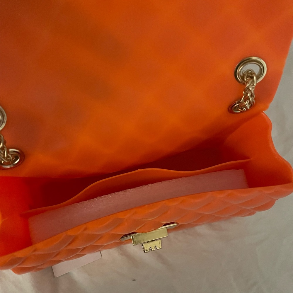 NWT Emperia plastic orange cute clutch/small purse - Picture 6 of 6